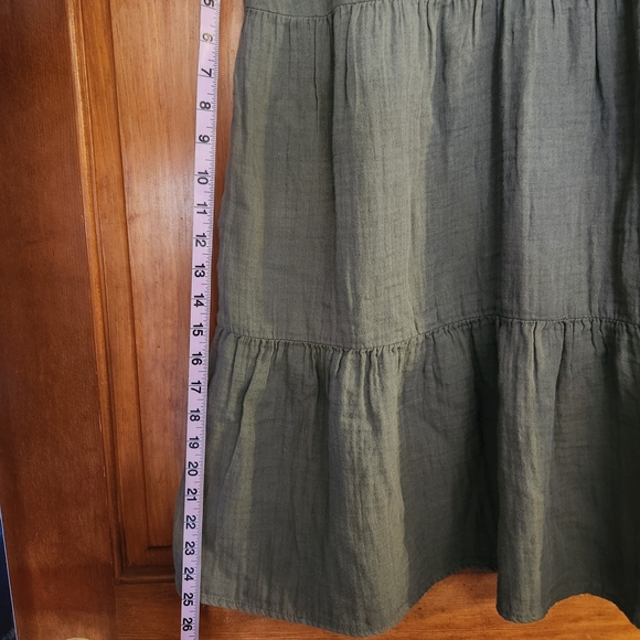Old Navy Olive Midi Dress With Pockets - Picture 5 of 8